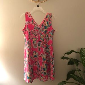 Lilly Pulitzer Dahlia dress, Toucan Can print, EUC